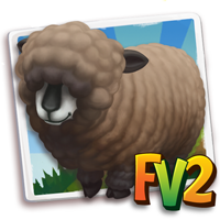 Sheep Adult Chocolateryeland, , Janice just raised a Prized Chocolate Ryeland Sheep!, Janice has finished training her Prized Chocolate Ryeland Sheep in FarmVille 2! Grab an extra milk to feed new baby animals!